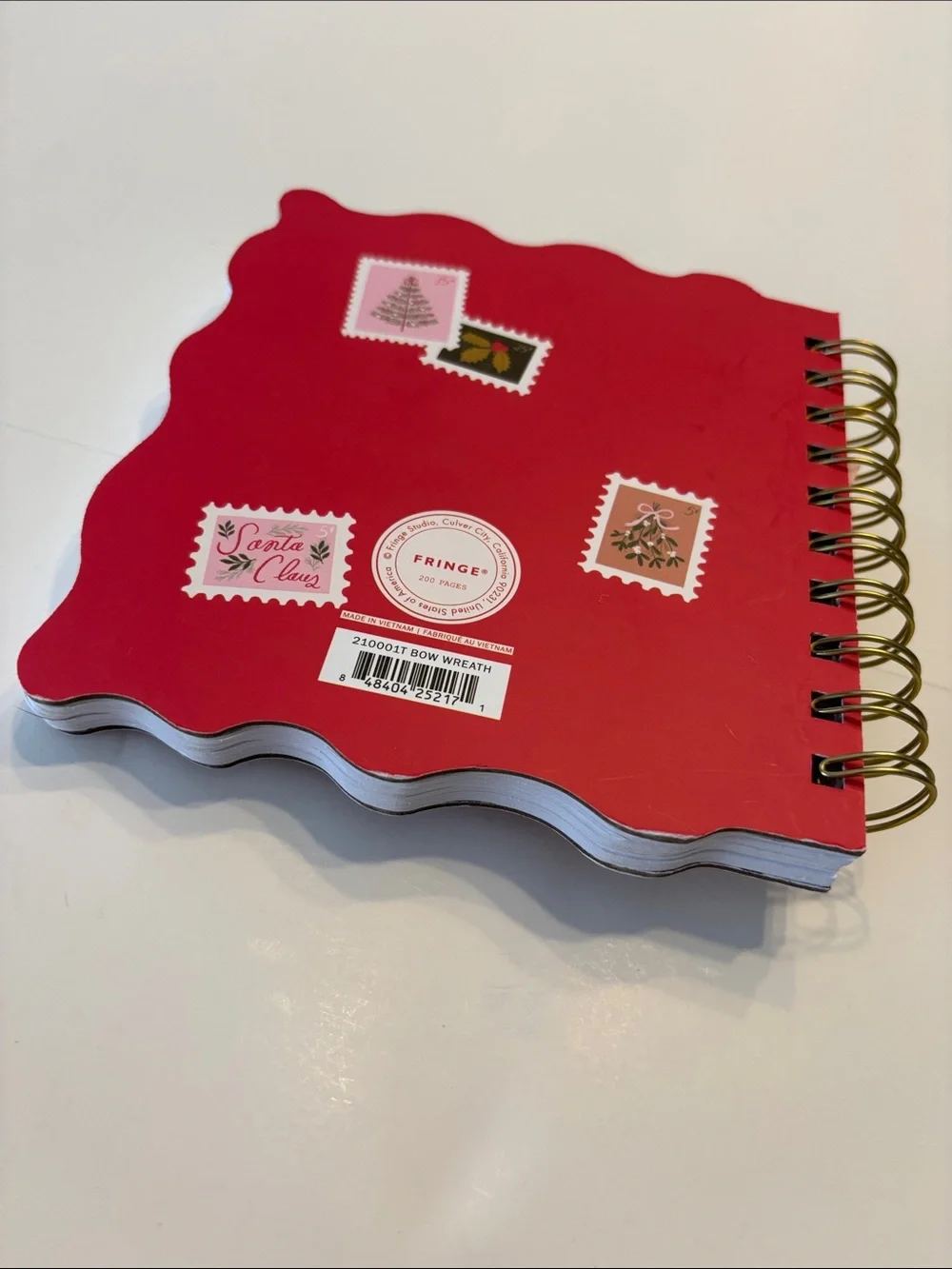 Fringe Festive Wreath Spiral Notebook and Pen Set